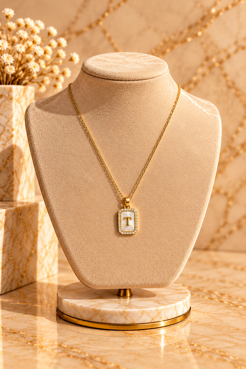 COLLANA GOLD LETTERA T