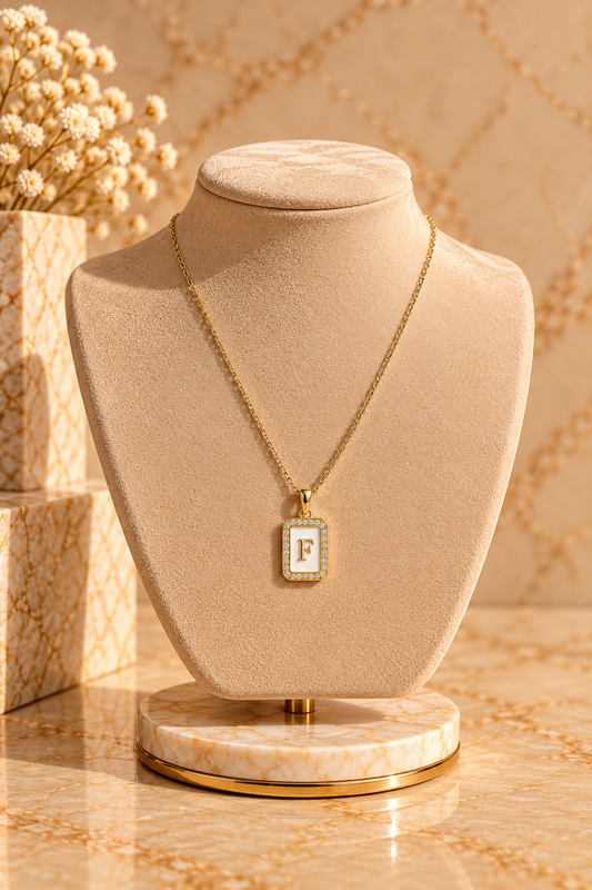 COLLANA GOLD LETTERA F