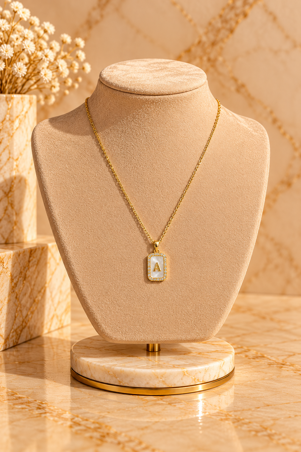 COLLANA GOLD LETTERA A