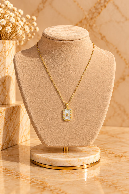 COLLANA GOLD LETTERA A