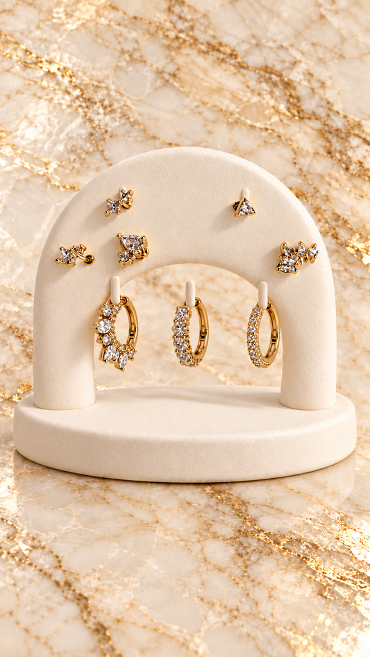 SET LOBETTI GOLD STRASS